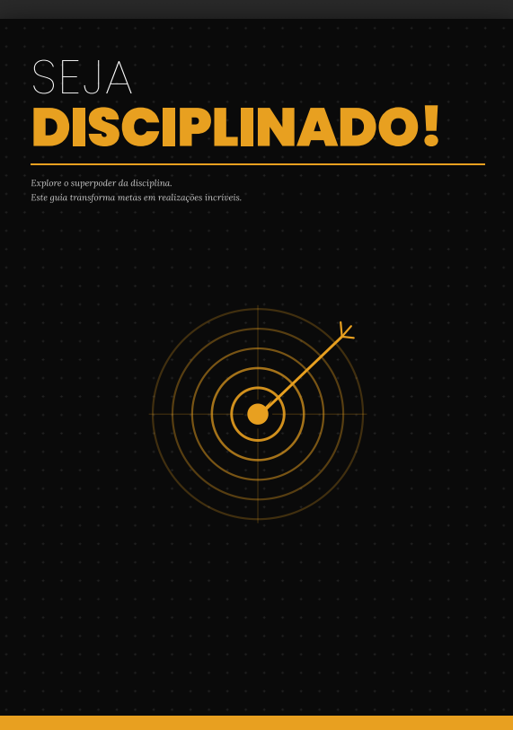 Capa do e-book Seja Disciplinado!, de Raphael Zibordi